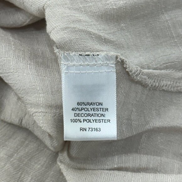 Melissa Paige Women Off-The-Shoulder Blouse Crochet Details SZ S Flared Sleeve - Picture 4 of 13